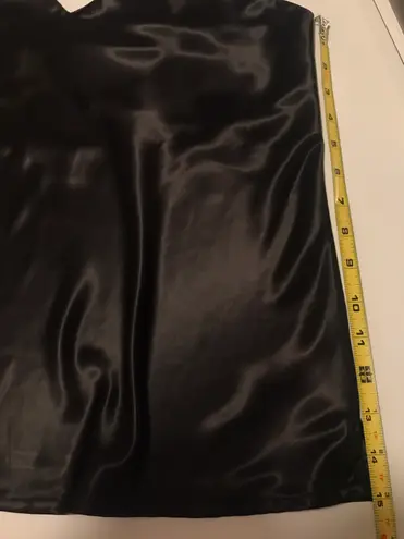 Sans Souci black satin camisole top size M