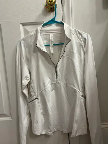 Lululemon White Zip-Up Jacket