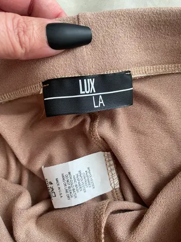 Lux LA Women Stretch Mesh Tan Underwear Shorts Size Medium