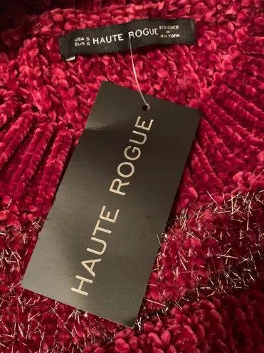Haute Rogue NWT Metallic Chenille Sweater