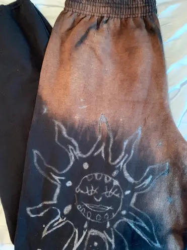 Custom Made Bleach Design Sweatpants Black Size M 60 From Liz