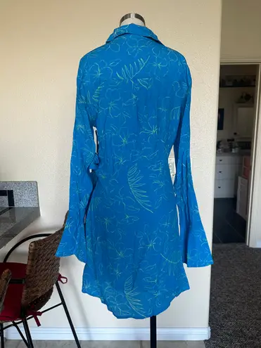 Charlie Holiday NWOT Amanda Floral Long Sleeve Tie Waist Minidress size 6