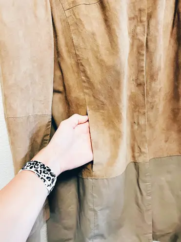 Chico's brown leather jacket