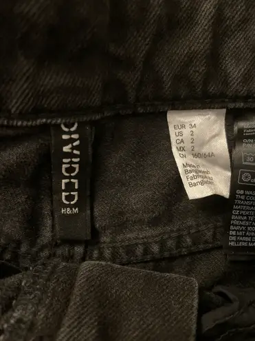 H&M Black Wide Leg Jeans