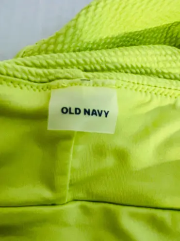 Old Navy  Bright Lime High-Waisted Bikini Bottom