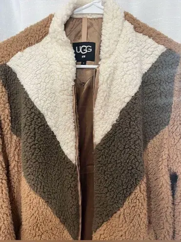 UGG  Colorblock Teddy Jacket Size Small