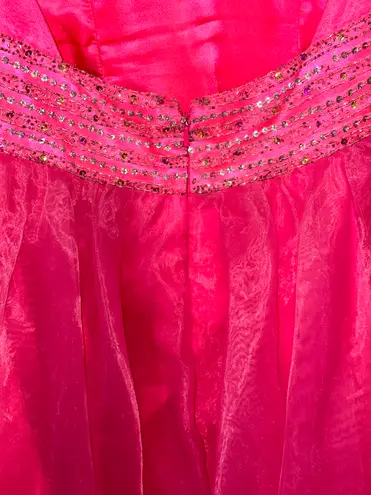 Jasz Couture hot pink halter Prom/homecoming dress