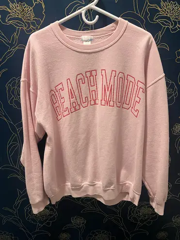 Beach Mode Pink Sweatshirt SZ L / XL Size L