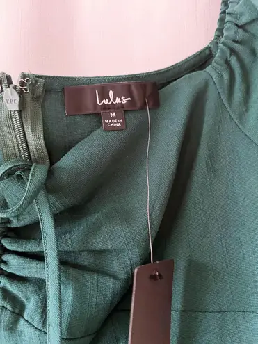 Lulus NWT  Green Babydoll Dress