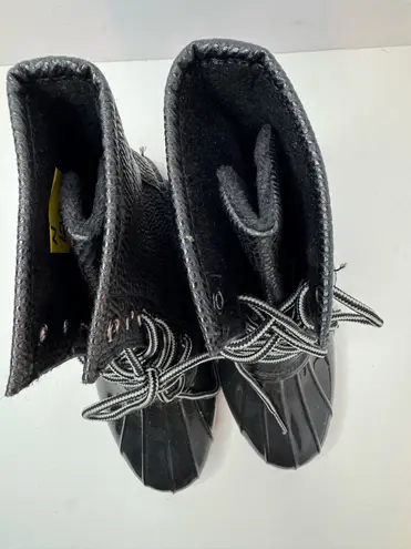 Sporto 'Dakota Peeble'Black Snow Boots Size 7M