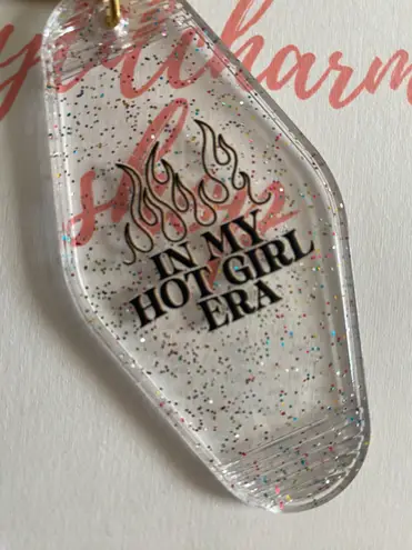 Handmade In My Hot Girl Era Keychain 