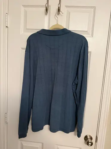 Van Heusen Long Sleeve Pullover 1/4 Button Size XXL