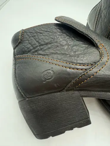 Born Shoes Born Women’s Black Leather Rachelle Ankle Boot Sz 6