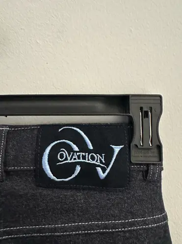 Ovation Riding pants Softflex Classic Full Seat Breech Indigo Sz 28 Regular Blue