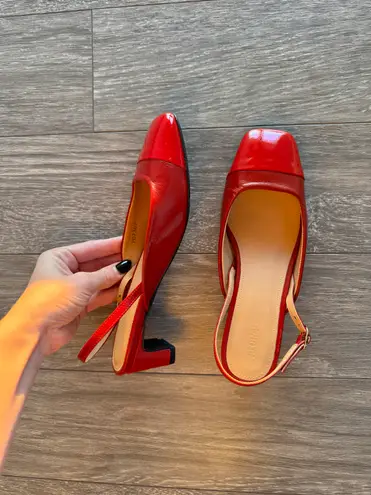 ALOHAS Alohos Lindy Bliss Red Leather Pumps