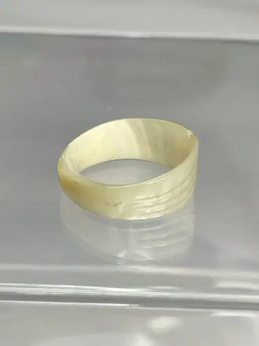 Solid Mother Of Pearl Ring White