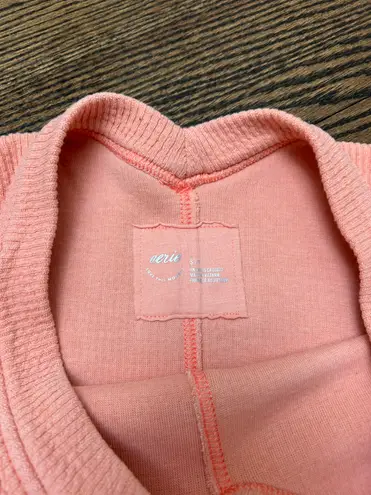 Aerie V Neck Creamsicle Pullover Sweater