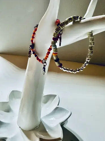 Vintage Tibetan Multicolor Mala Beads Good Karma Protection Brand New