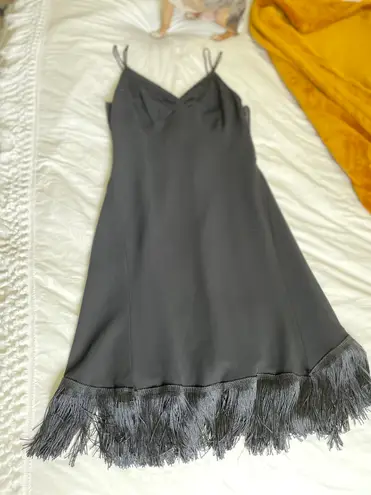 Thrifted Vintage Dress Black Size M