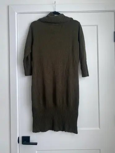 Appraisal Women's Sweater Dress Brown Turtle Neck Cable Knit Mini - Image 7