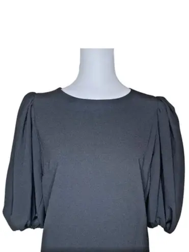 Preston & York Lagenlook Balloon Sleeve Round Neck Midi Dress Dark Academia Sz 6