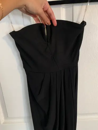 ASOS Rare London Black MIDI Dress With Slit