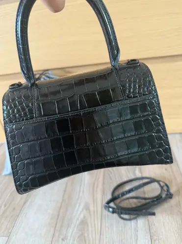 Balenciaga Crocodile Hourglass Small Handbag