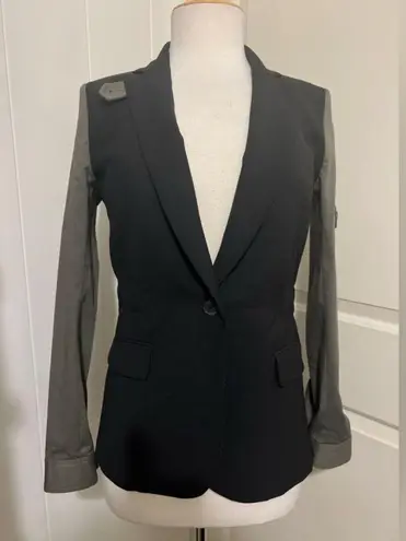 Veronica Beard $795 NEW Dickey Military Blazer Jacket Hoody 2 Army Green Black