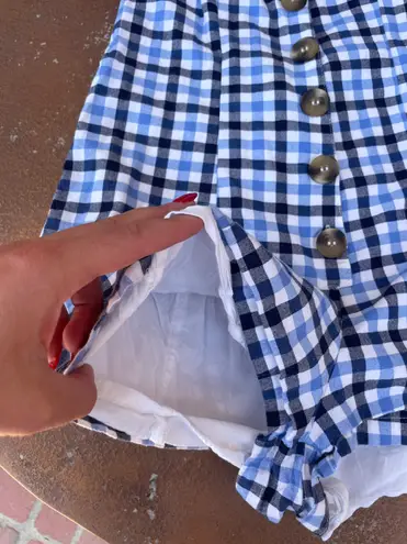 Urban Outfitters UO plaid mini romper 