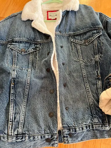 American Eagle Fleece Lined Denim Jacket