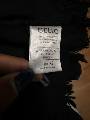 Cello Black Jean Jacket BNWT XS