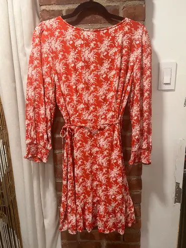 American Eagle Floral Wrap Dress