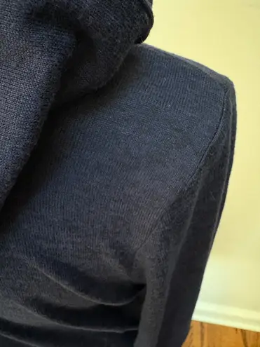 Old Navy Active Hooded Navy Blue Sweater Wrap