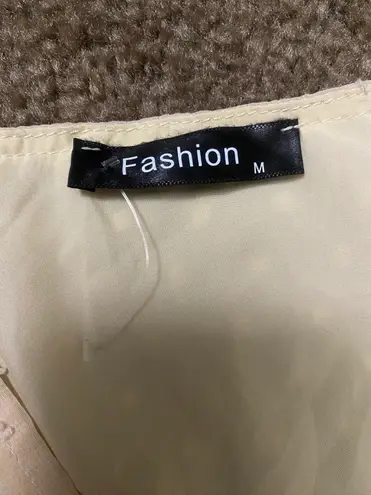 Fashion Medium Yellow Lined Chiffon Layered Swiss Dot Ruffle Wrap Maxi Dress