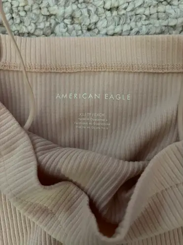 American Eagle Tan Crop Top