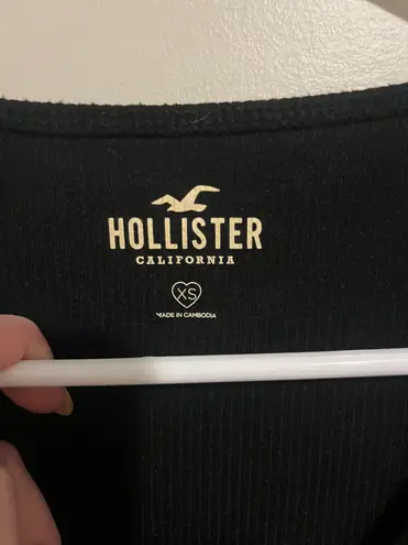 Hollister Black Wrap Top