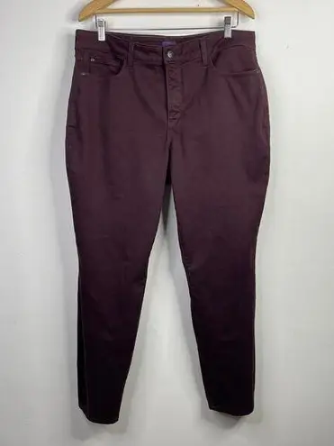 NYDJ Not Your Daughters Jeans Alina Burgundy Leggings Pants Skinny Plus 16W 16