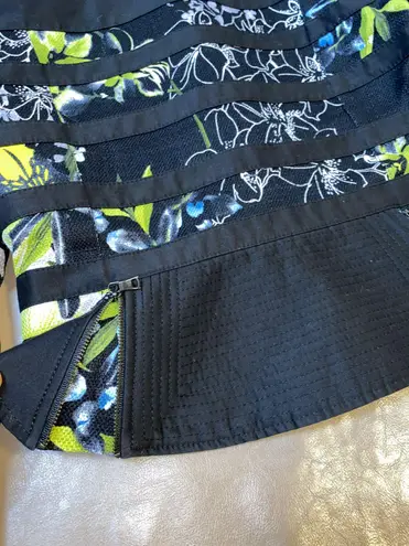 BCBGMAXAZRIA BCBG maxazaria Tess Stripe Floral Moto Jacket Size S