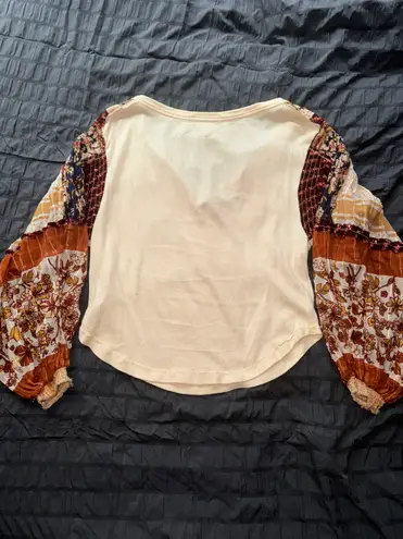 Free People Light Magic Henley Blouse