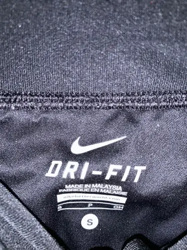 Nike Black  Leggings With Zipper