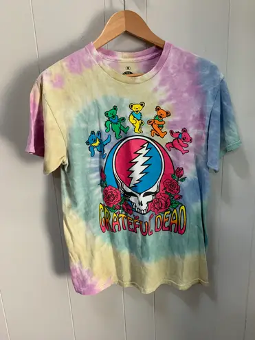 Grateful Dead Tie Dye Dancing Bears Rock T-Shirt Medium