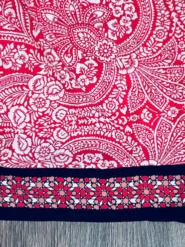 Soho NWT NY Red White Blue Paisley Halter Blouse Top sz X LARGE