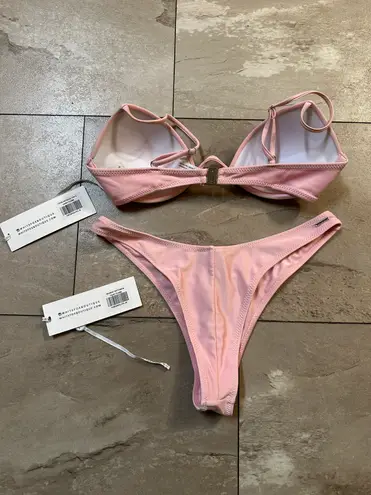 White Fox Boutique Bikini Set In Fairy Floss