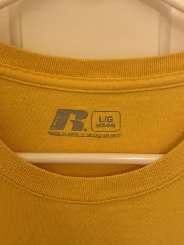 Russell Athletic Michigan Wolverines Vintage Yellow Y2K T-Shirt