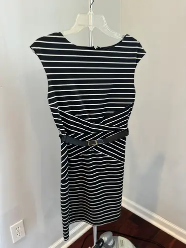 Iz Byer Black And White Business Dress 