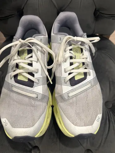 ON Cloudgo Women's Running Shoes Gray Yellow Lace Up Athletic Sneakers US 10 - Image 1