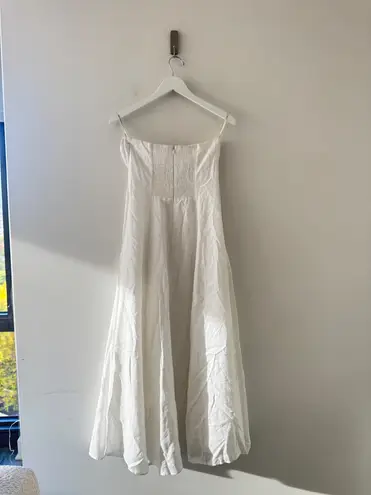 Favorite Daughter White Strapless Maxi Dress Size 8