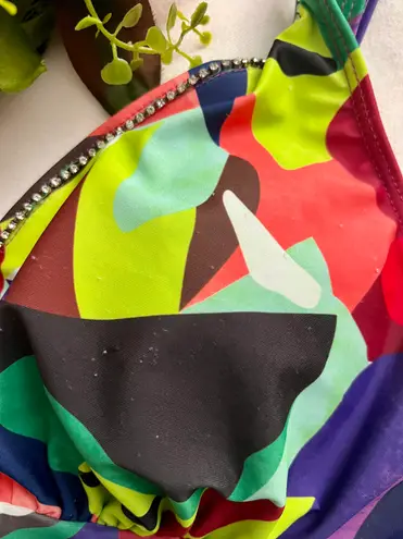 Vibrant Colorful Plus Bikini