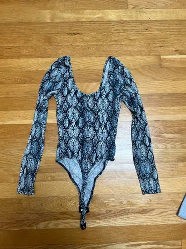 Timing Snakeprint Bodysuit