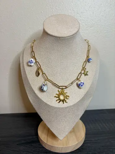 Handmade Gold Charm Necklace